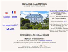 Tablet Screenshot of domaine-aux-moines.com